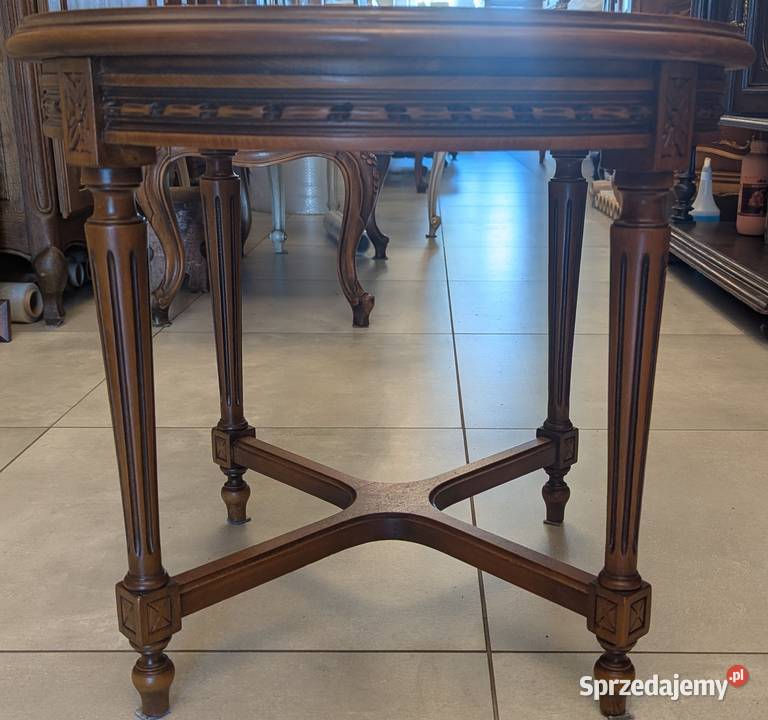 Piękny okrągły stolik empire orzechsklep Dąbrowa Dąbrowa Górnicza