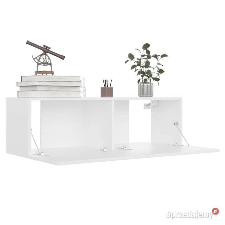 Szafki TV 4 białe 100x30x30 materiał mazowieckie