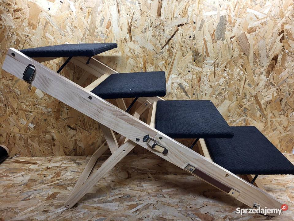 Drewniane Schody rampa psa kota używane Myszyniec