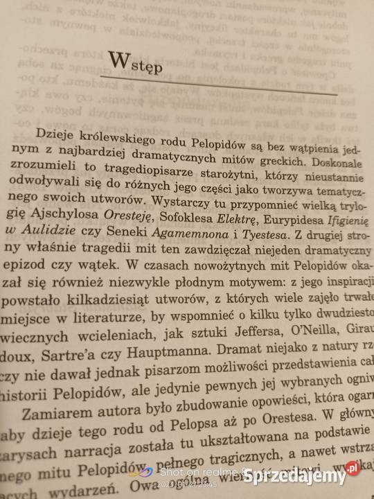 Klątwa Pelopidów książki Warszawa Bródno Rok wydania 1986