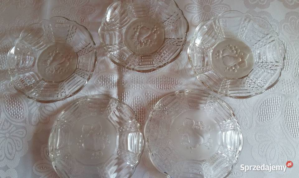 Talerzetalerzyki deserowe 2gruszki i winogrono Łódź