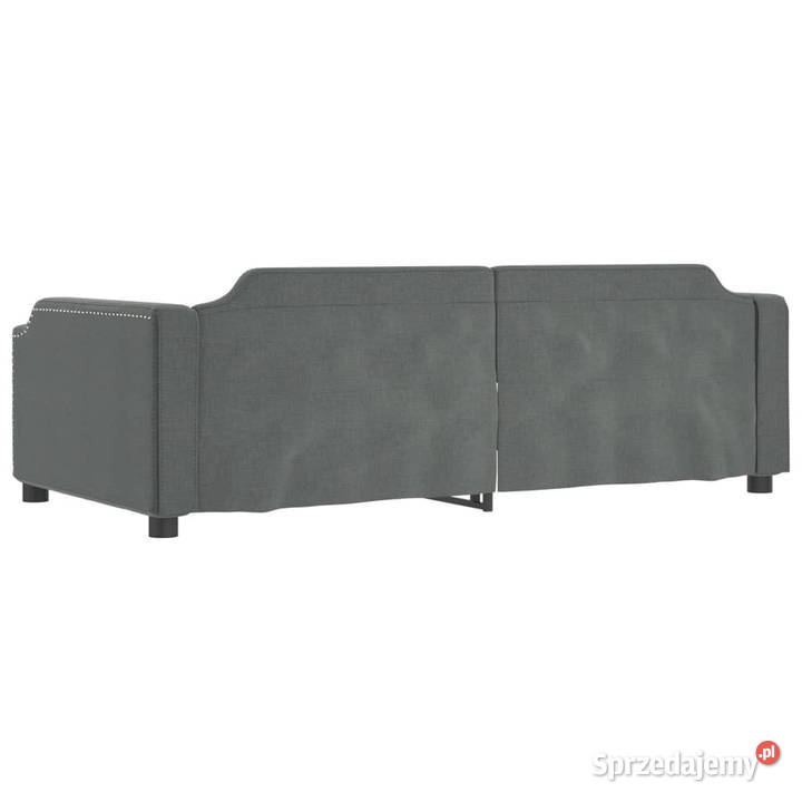 Sofa z funkcją spania ciemnoszara obita tkaniną 100cm Łóżka sprzedam