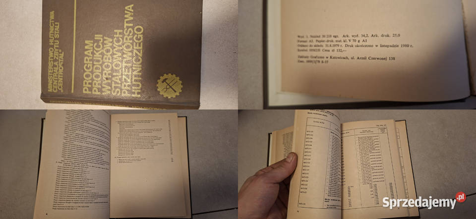 Program wyrobów stalowych 1 wydanie nakład 30 Antykwariat Łęczyca