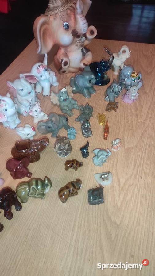 Figurki figurka słonik porcelanowe pamiątki mazowieckie sprzedam