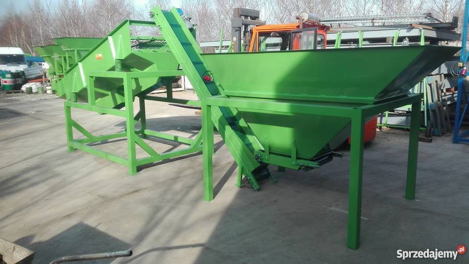 Przesiewacz elektrowibracyjny z koszem Opał Radomsko