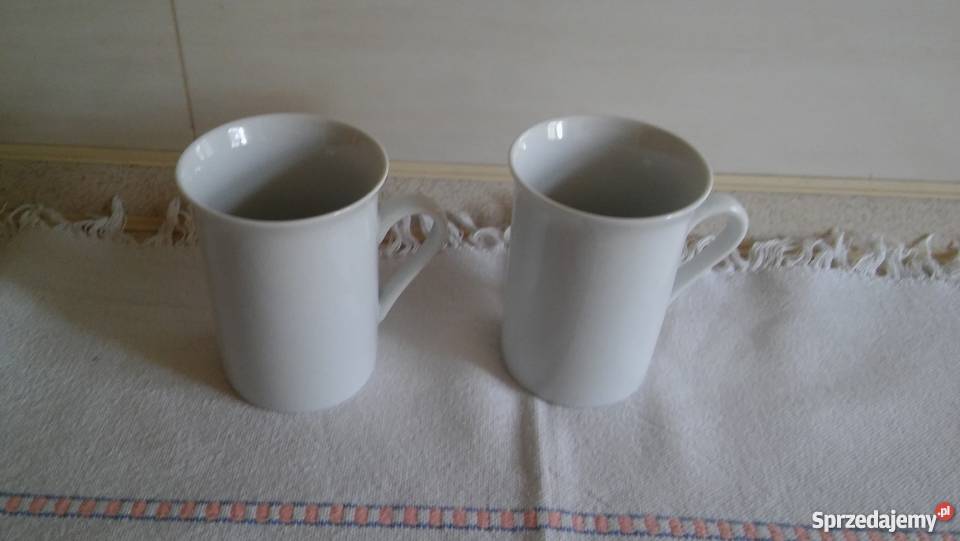 dwa kubeczki białe kubki kawa Ceramika i szkło Gdańsk