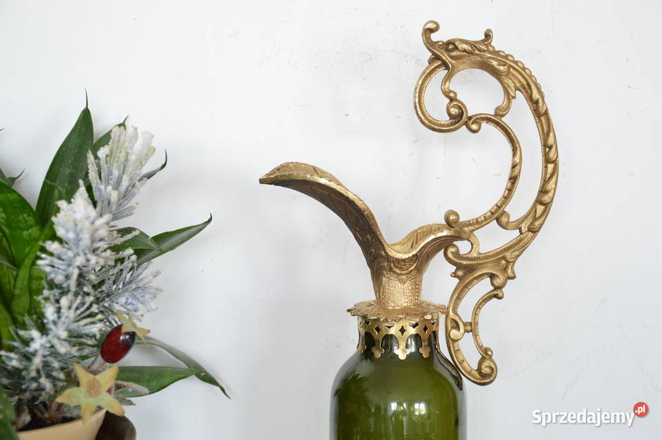 ciekawa szklana AMFORA stara śląskie Jastrzębie-Zdrój