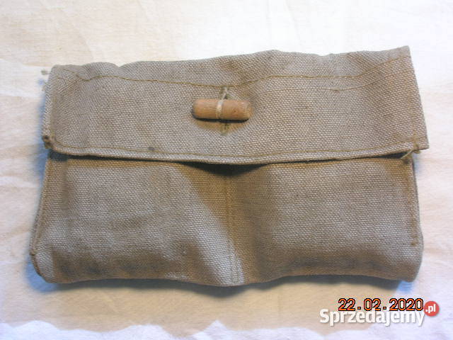 Wojskowa parciana torba na 2 przegródki ok 22 x Militaria Łódź