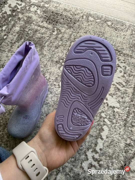 NOWE kalosze dziecięce KUROMI r25 brokatowe dziewczynka Szczecin