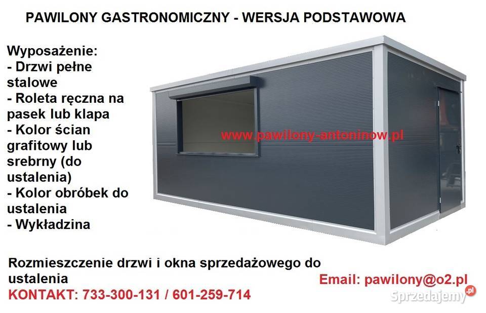 NOWY PAWILON KONTENER GASTRONOMICZNY LODY SKLEP Bydgoszcz