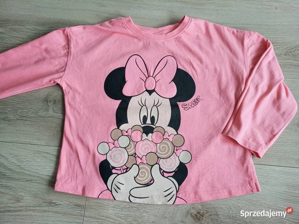 Bluzka koszulka dziewczęca na długi rękaw różowa Rozmiar 116 mazowieckie Płock