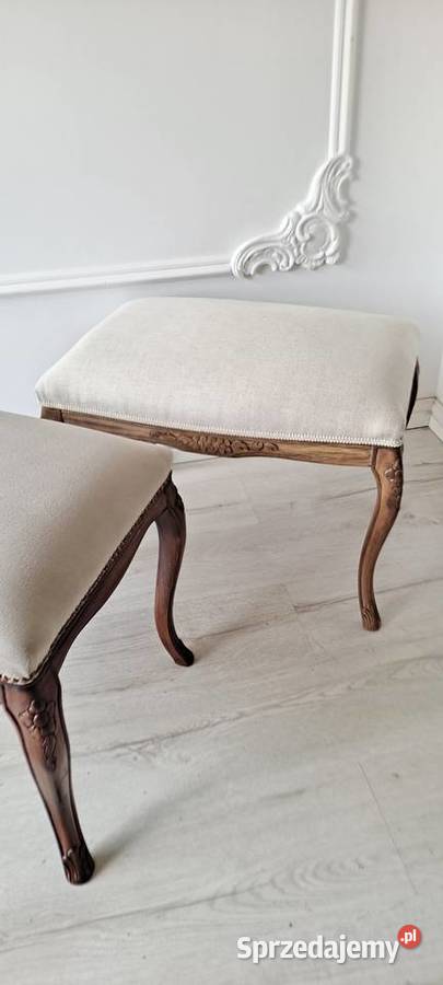 Stylowa pufa podnóżek stołek siedzisko taboret Pufy i podnóżki