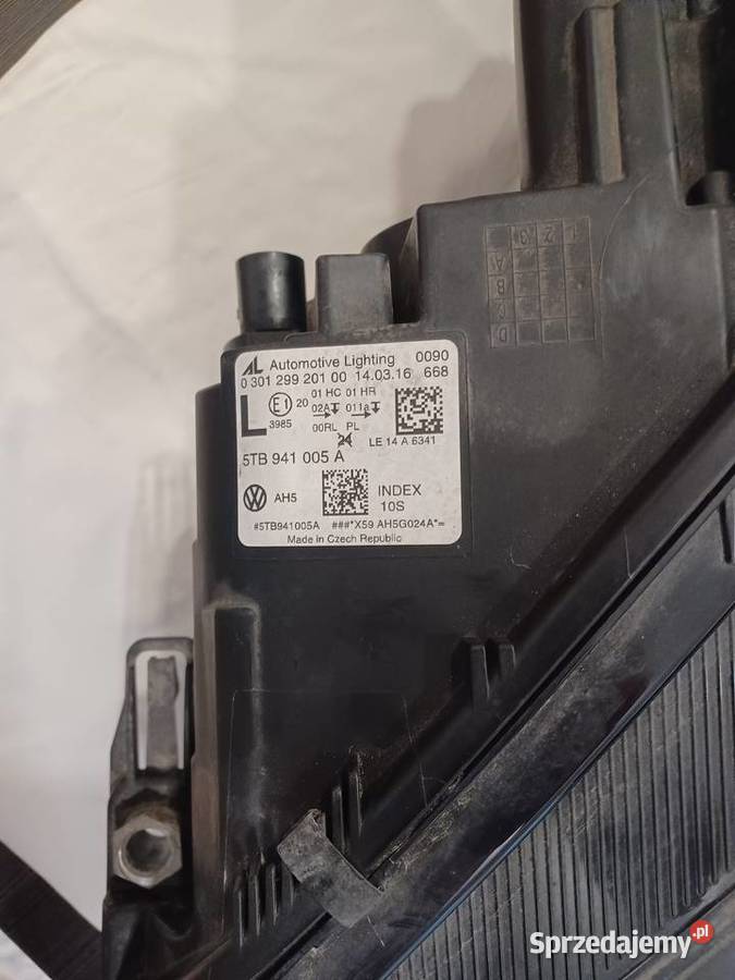 Lampa przednia vw touran lewa 2016r lewe małopolskie