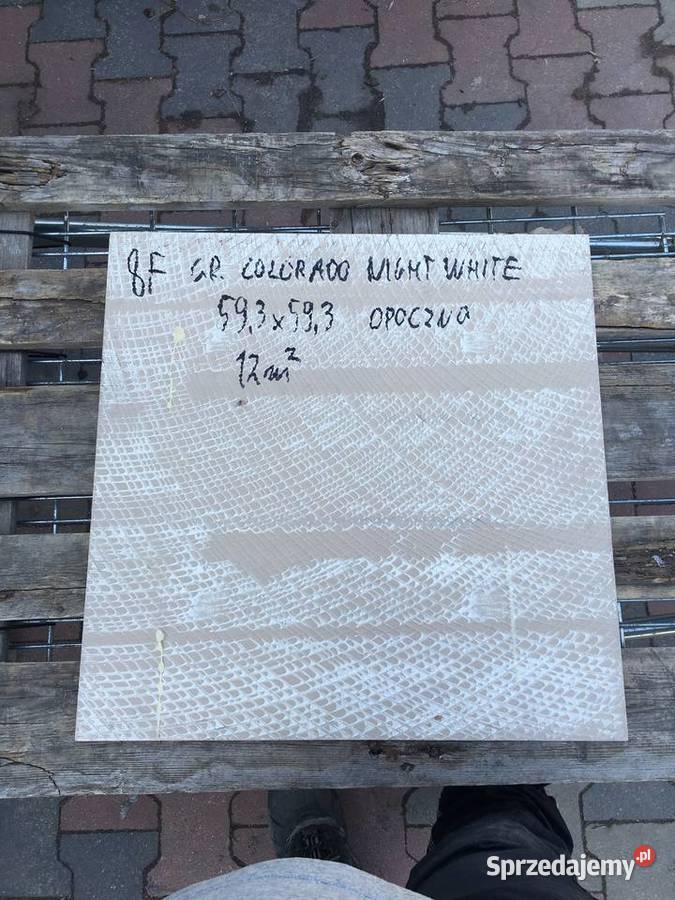 Gres płytka podłogowa colorado night white mat