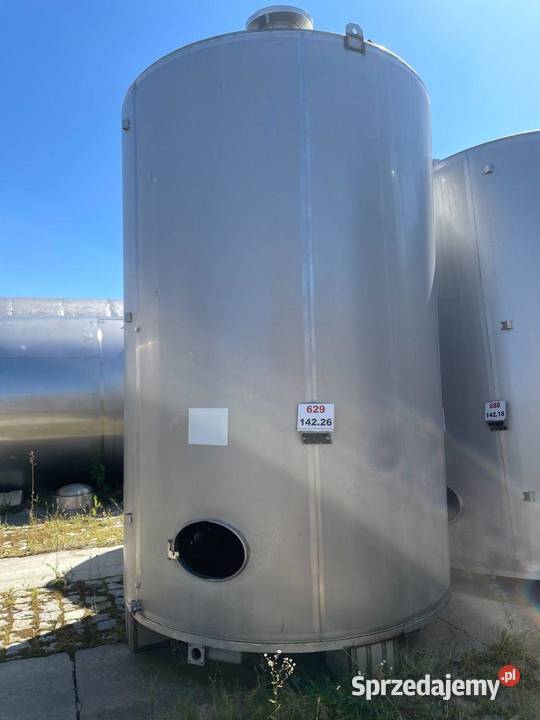 Zbiornik ze stali kwasoodpornej 13500l stal 316L Wtelno