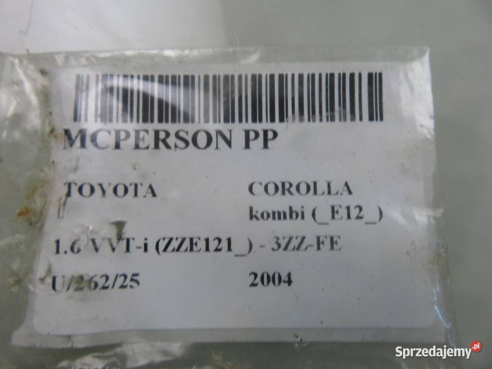 MCPERSON PRAWY PRZEDNI TOYOTA COROLLA E12 16 małopolskie