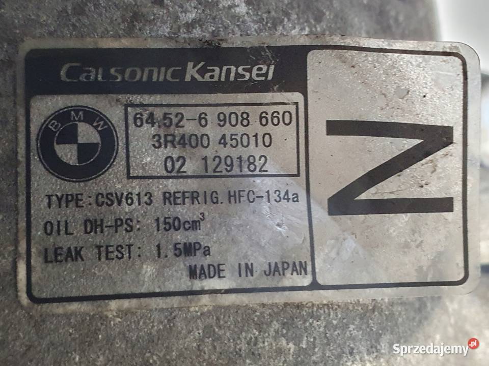 SPRĘŻARKA KLIMATYZACJI BMW E46 18 20 i pompa osobowe Chełm