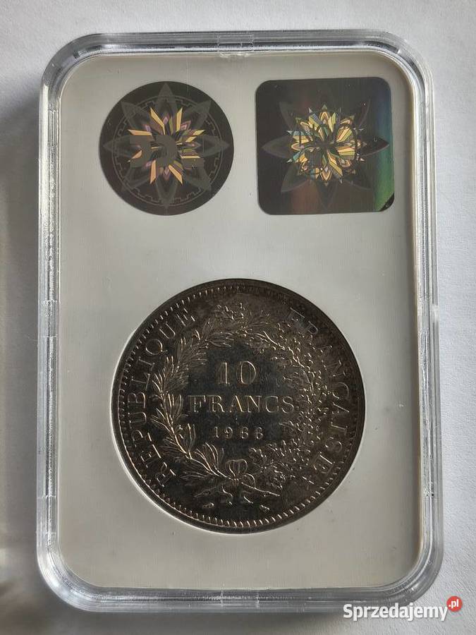 10 franków 1966 Francja Herkules srebro Ag 900 Szczecin