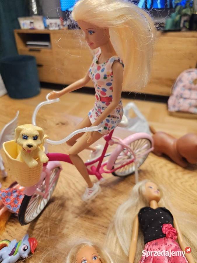 Lalka Barbie na rowerze z pieskiem Rzeszów sprzedam