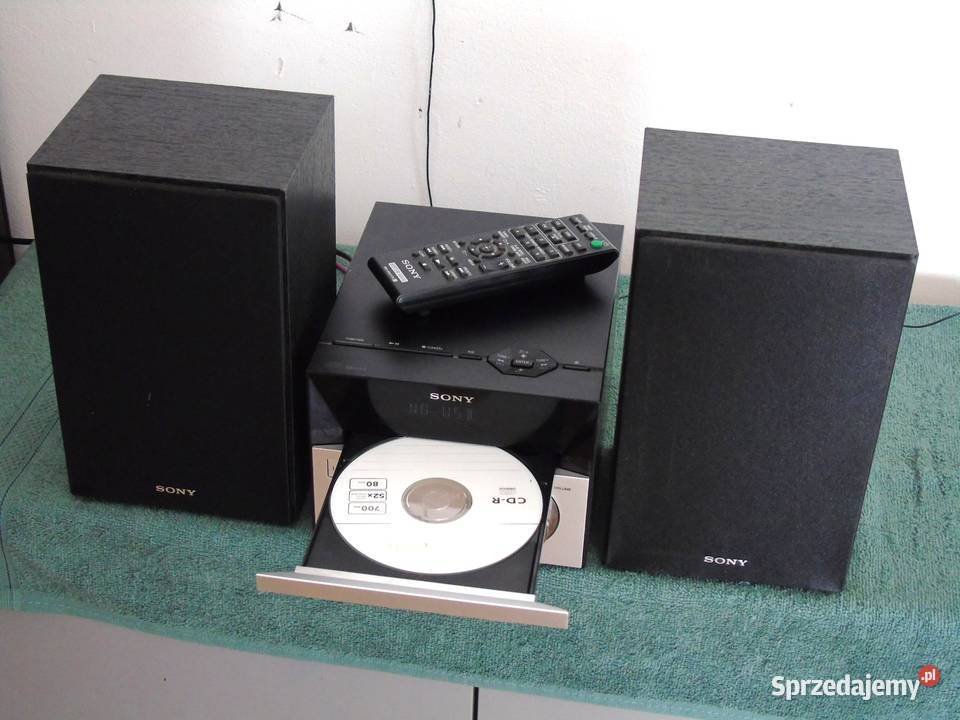Wieża Sony pilot CD USB mp3 AUX kolumny sprawna Jasło sprzedam
