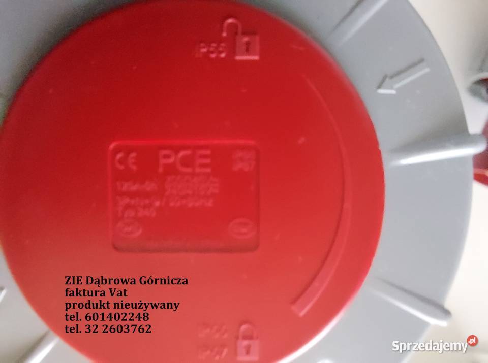 Gniazdo wtyka siłowe przenośne 125A Typ 245 Made śląskie Dąbrowa Górnicza