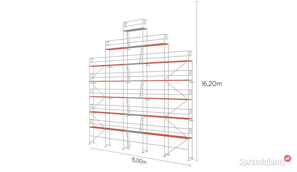 Używany zestaw rusztowania 207m2 rusztowanie Stare Siołkowice sprzedam