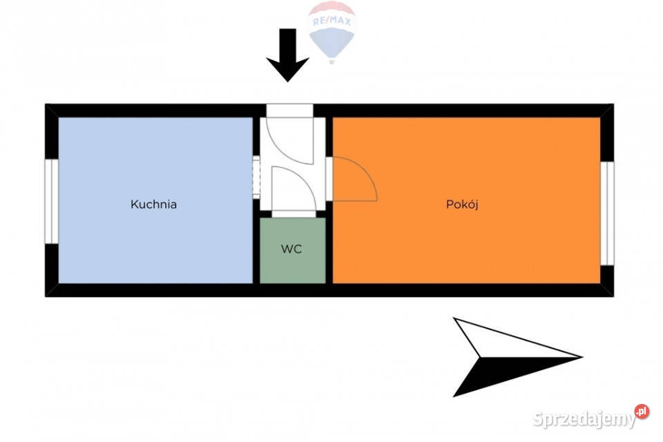 Kawalerka z ogródkiem parter Bałuty Julianów Łódź