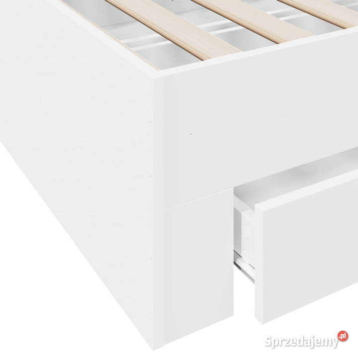 Rama łóżka z szufladami biała 160x200 WM3280370 32cm Łóżka Warszawa