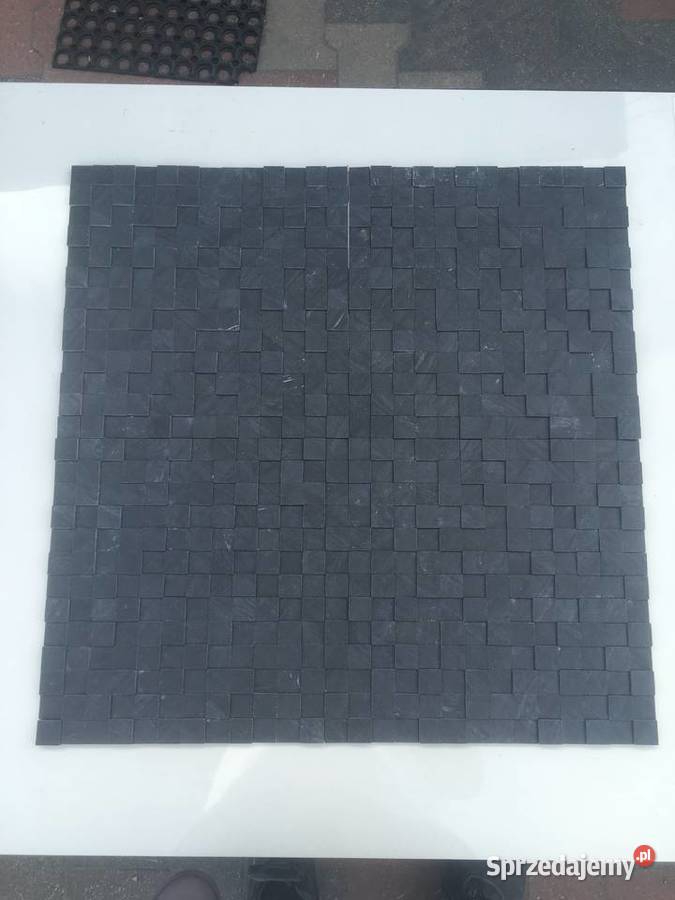 Mozaika gres mystone lavagna nero naturale 3D Reguły