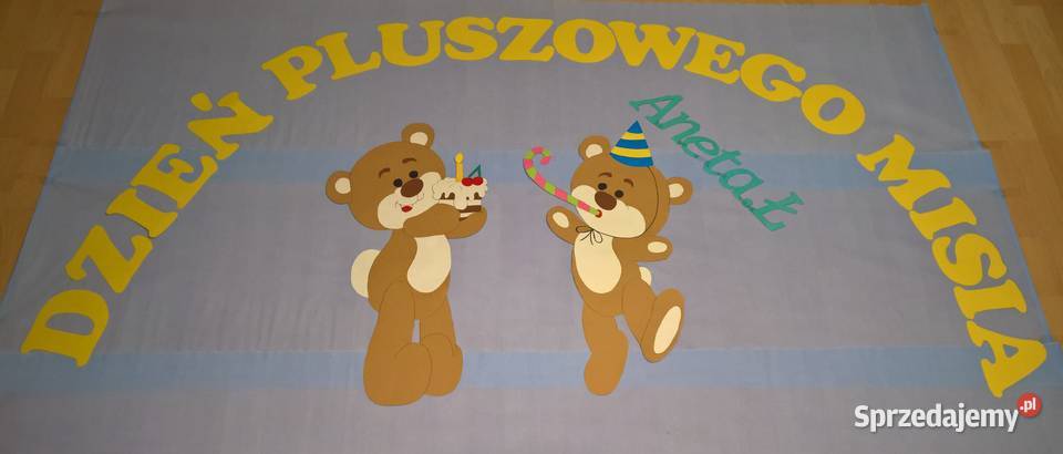 Dekoracje na Dzień Pluszowego Misia z brystolu Ryki