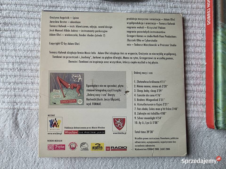 książka z płytą CD nocy i sza sprzedam