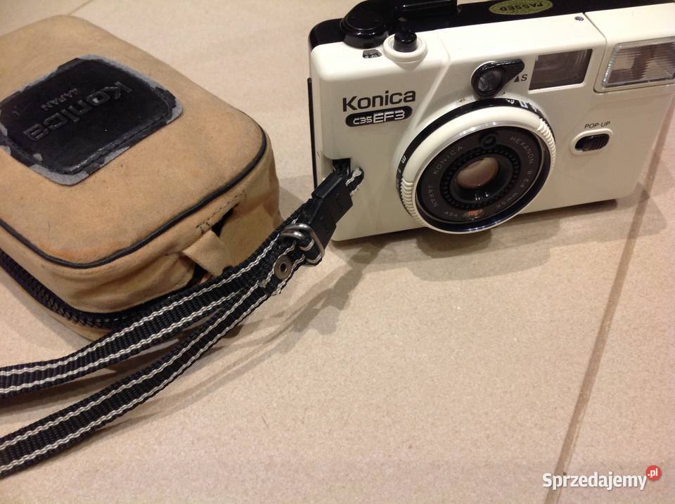 Stary Aparat Fotograficzny KONICA C35EF3 JAPAN Aparaty Nowa Sól