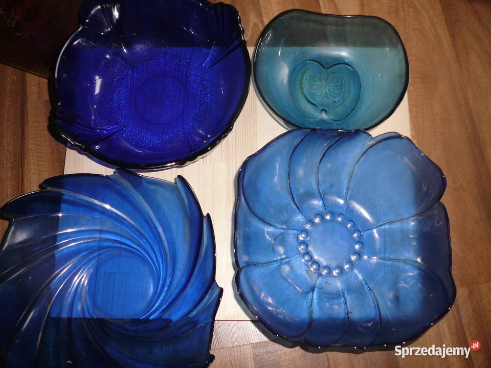 Misa duża kolor szafirowy stara PRL Wrocław