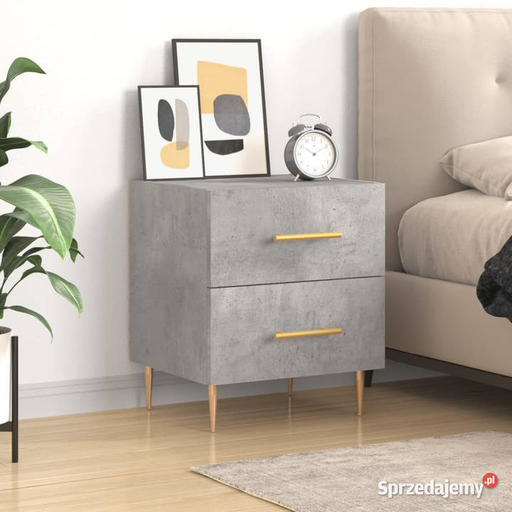 Szafka nocna szarość betonu 40x35x475 WM827284 Warszawa sprzedam