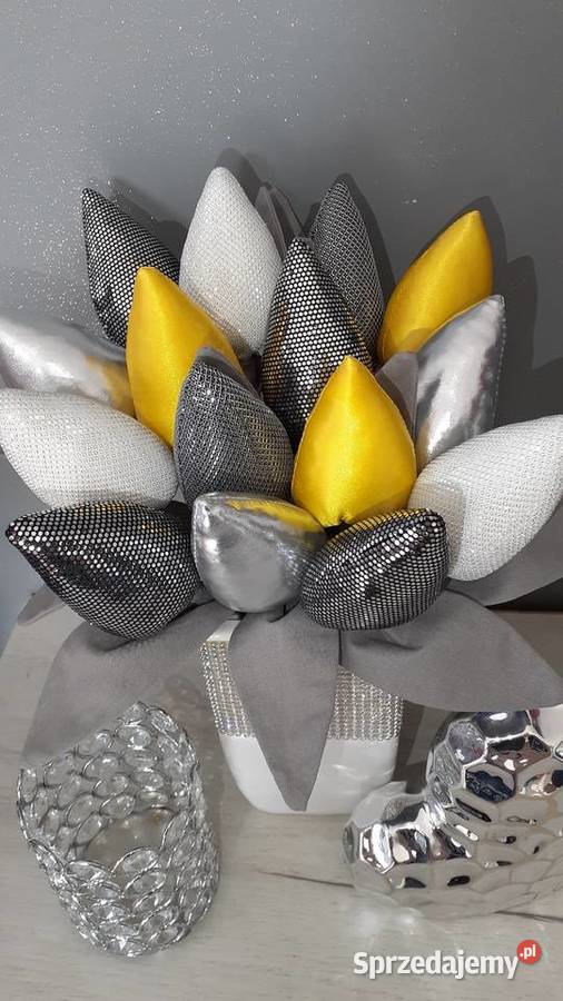 Tulipany z materiału glamour błyszczące Dekoracje i ozdoby łódzkie Łódź