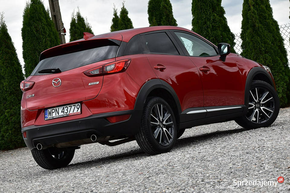 Mazda CX3 20 120 Półskóra Hud Navi Kamera Ful elektryczne lusterka Nowe Kucice
