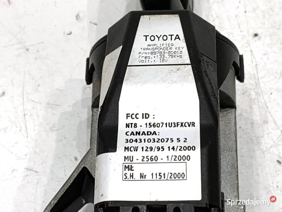 STACYJKA TOYOTA YARIS I 897830D010 13 87 9905