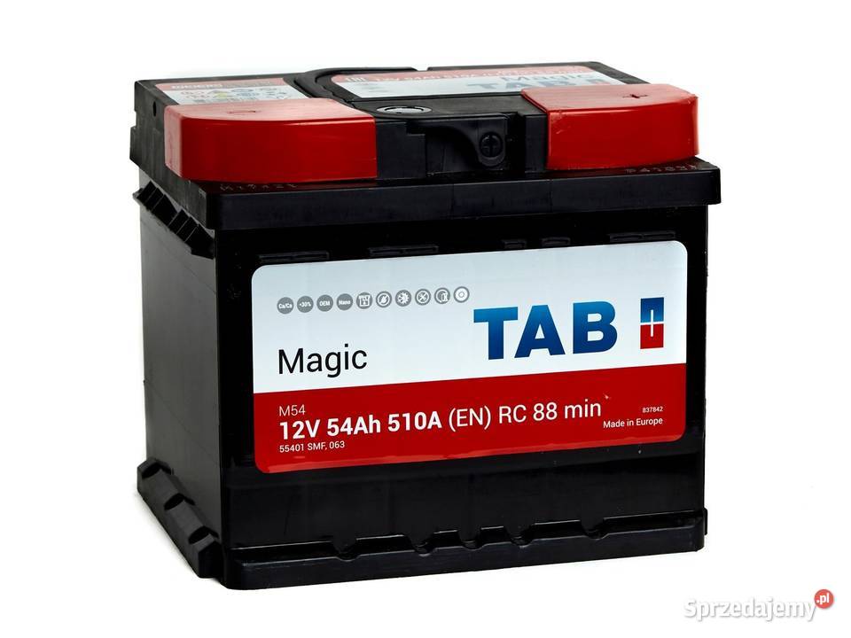Akumulator TAB MAGIC 54Ah 510A niski osobowe lubelskie Chełm