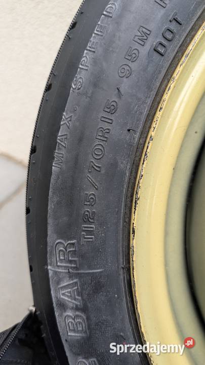 kolo dojazdowe Toyota 4x100 R15 Koła dojazdowe sprzedam