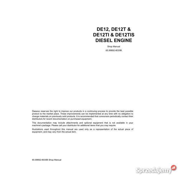 Doosan DE12 DE12T DE12TI DE12TIS DE12TIA Kielce