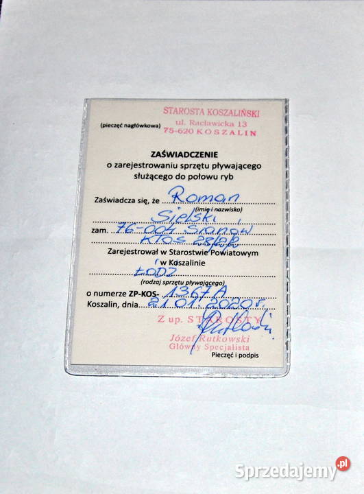 Łódź kabinowa wędkarska Kłos