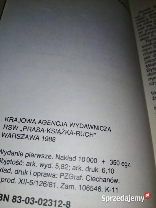 Historia kamieniczek wydanie pierwsze książki Warszawa