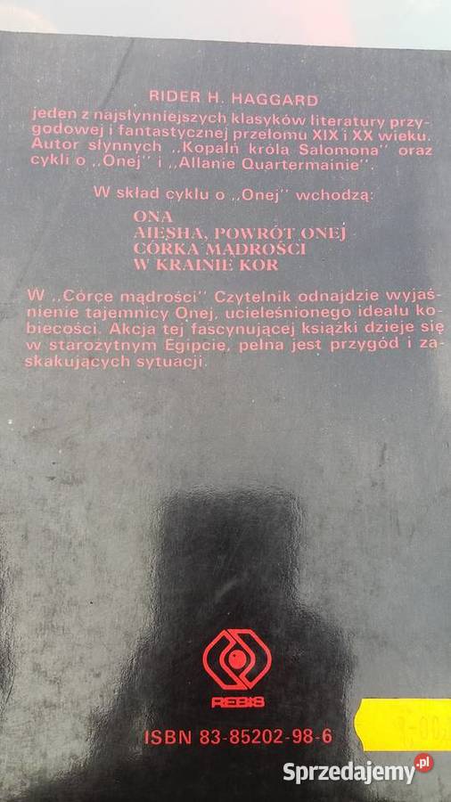 Haggard córka mądrości książki outlet