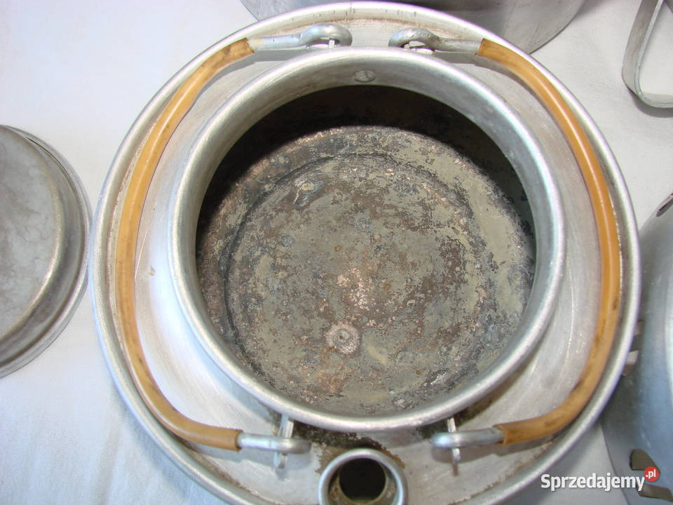aluminiowe naczynia turystyczne PRL Pruszcz Gdański