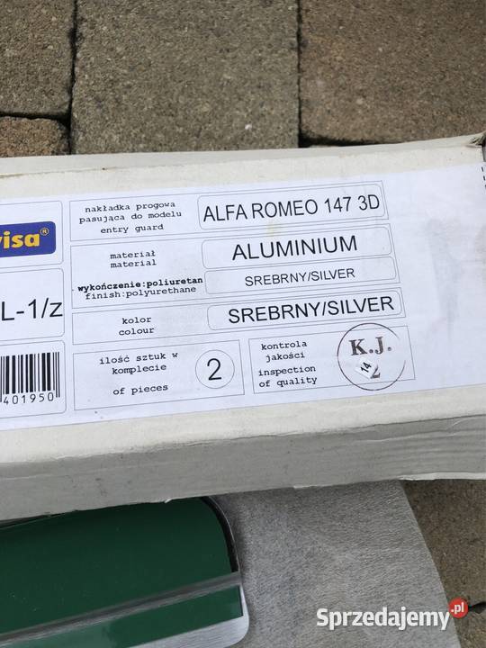 Listwy ozdobne progu Alfa romeo 147 nowe osobowe Kozy