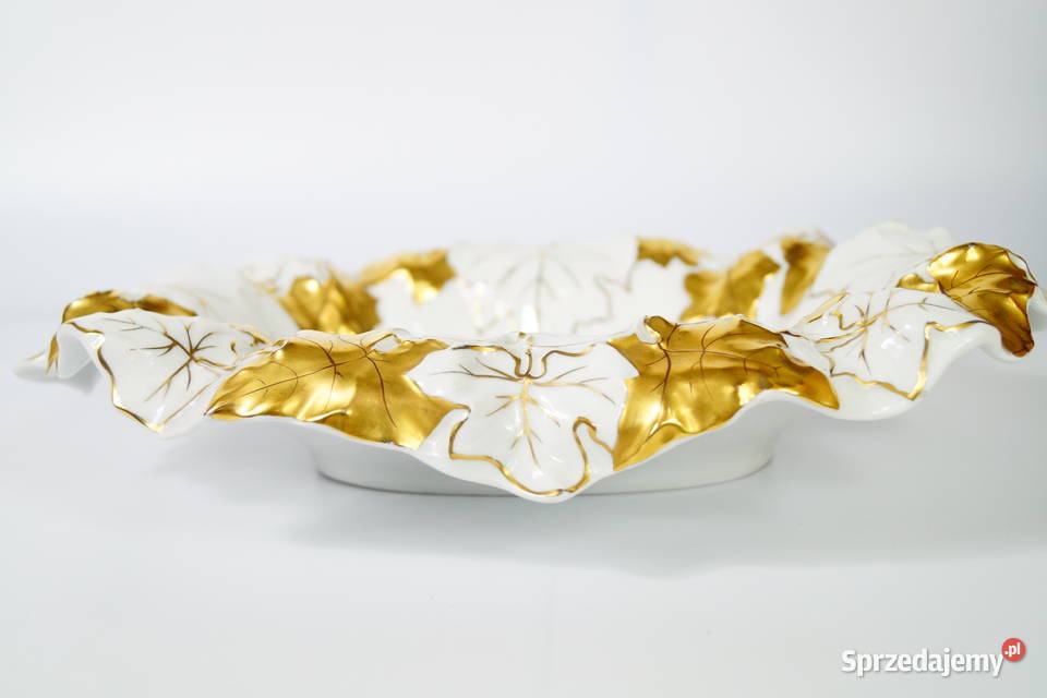 SCHERHOLZ wyjątkowa patera porcelanowa kwiaty Gizałki