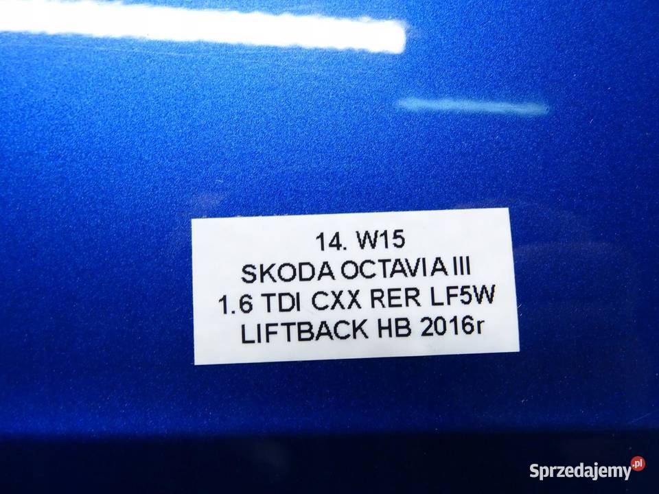 KLAPKA WLEWU PALIWA KOREK SKODA OCTAVIA III LF5W sprzedam