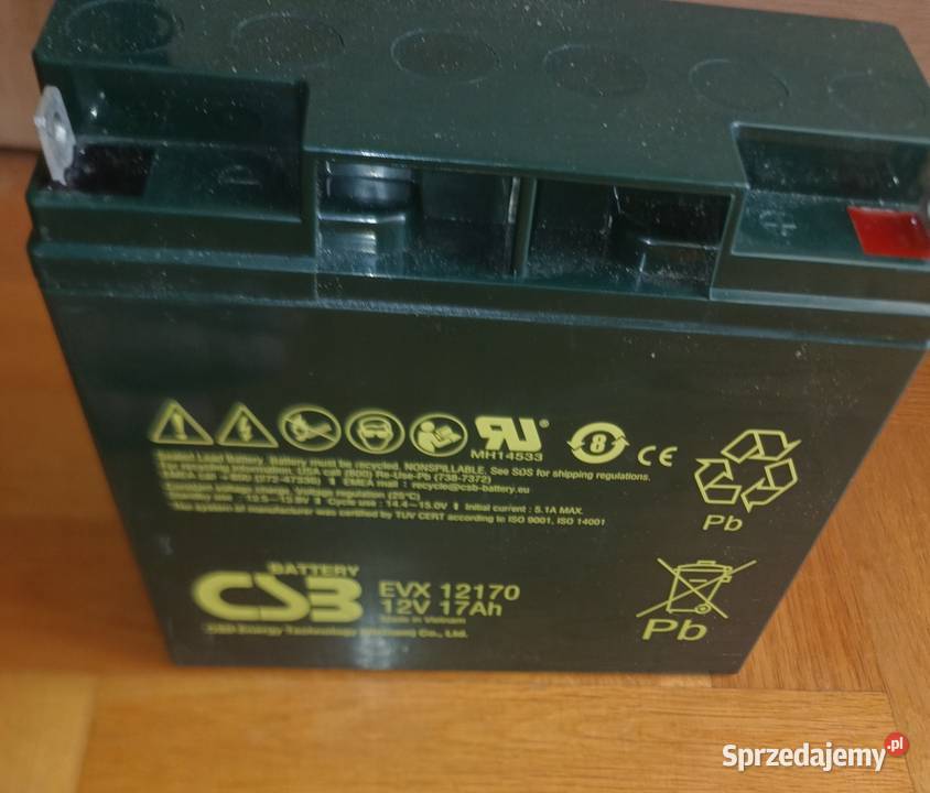 Akumulator CSB AGM VRLA EVX12170 12V 17Ah