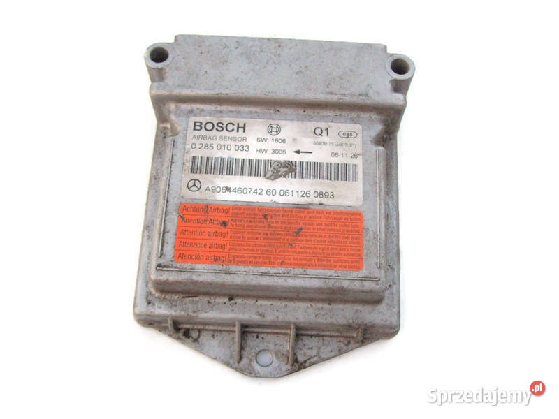 Sprinter 906 Sensor poduszek AIR BAG A9064460742 Układ elektryczny Mińsk Mazowiecki