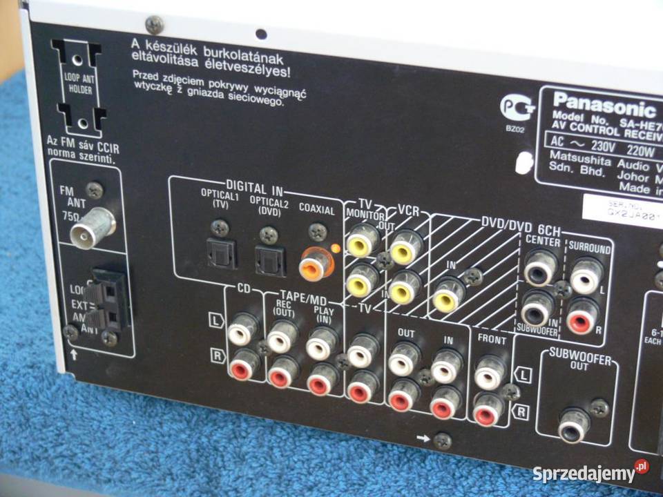 Amplituner Panasonic SAHE70 sprawny WYSYŁKA śląskie Katowice